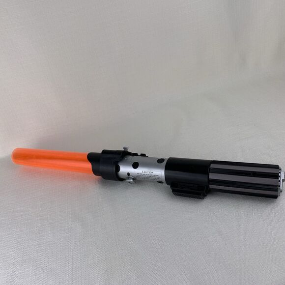 Vintage 1996 LucasFilm Orange Lightsaber with Lights & Sound‎ Star Wars Toy - Picture 1 of 10